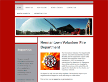 Tablet Screenshot of hermantownfire.com
